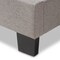 Baxton Studio Hampton Modern Light Grey Upholstered Queen Size Bed 136-7452 - alternate 5